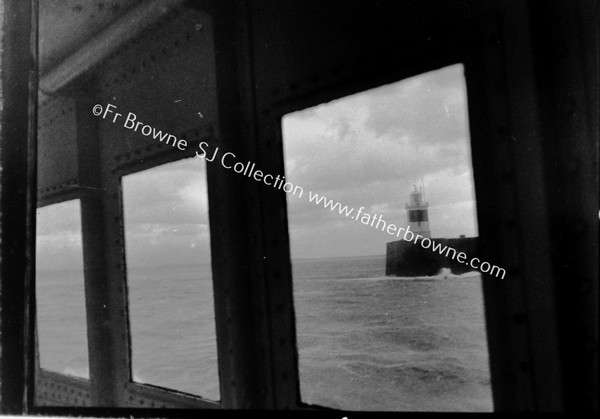 SS SCOTIA PASSING LIGHTHOUSE ON BREAKWATER